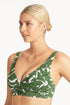 Sea Level Retreat Cross Front Bra Top